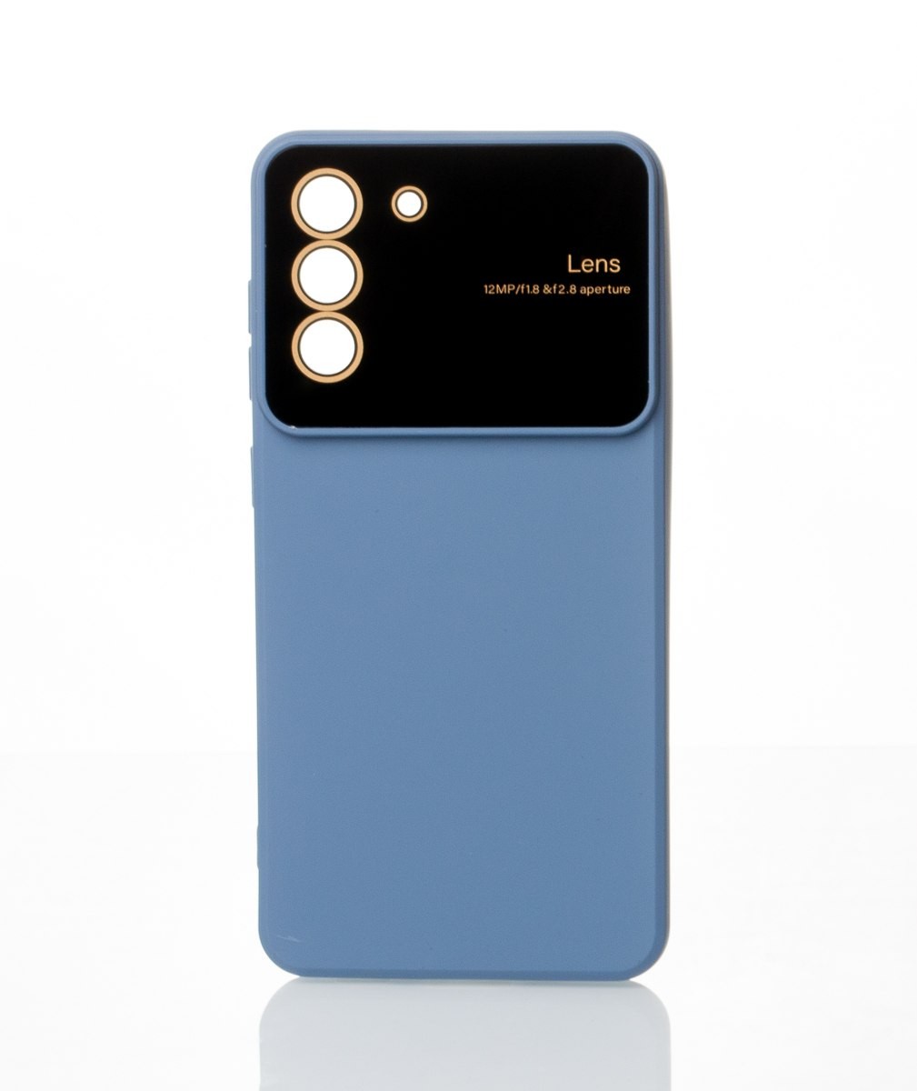 Накладка CAMERA PROTECTION для Samsung S21 FE (світло-синя)-0