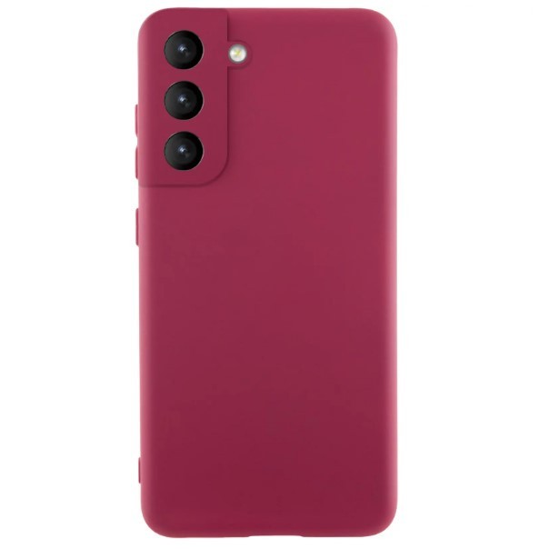 Silicone Cover Lakshmi Full Camera для Samsung S21 FE (Marsala)-0