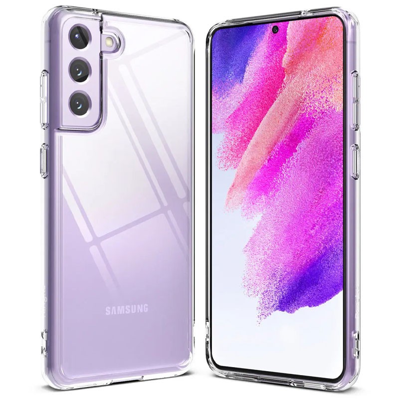Накладка Premium для Samsung S21 FE прозорий силікон-0