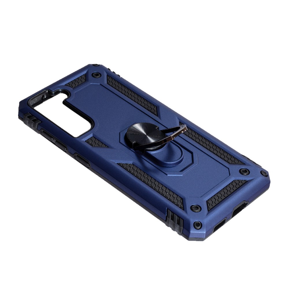 Накладка під магнітний тримач Serge Ring для Samsung S21FE (Dark blue)-1