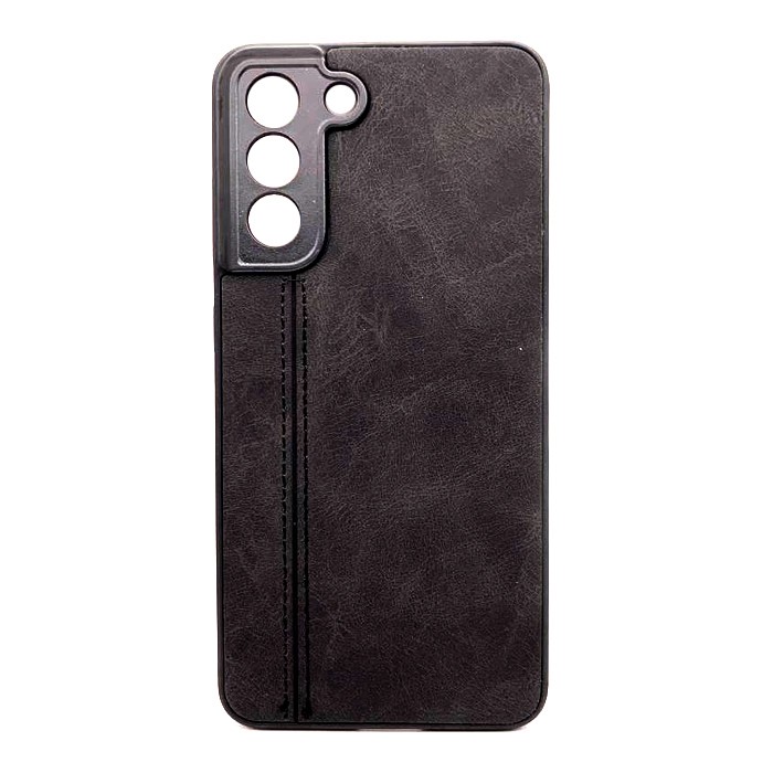 Накладка Leather Case для Samsung S21FE Black-0