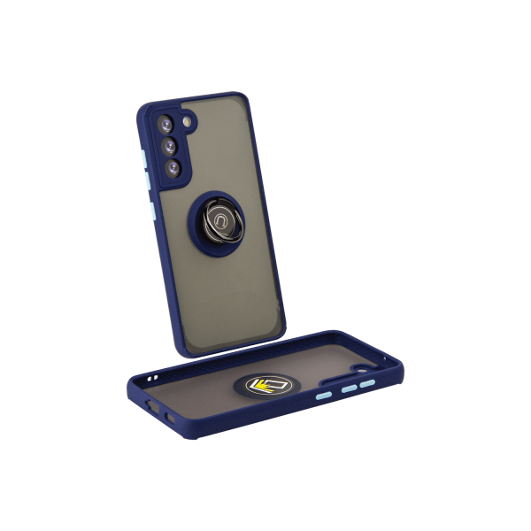 Накладка Totu Gingle Ring для Samsung S21 FE темно-синя-0