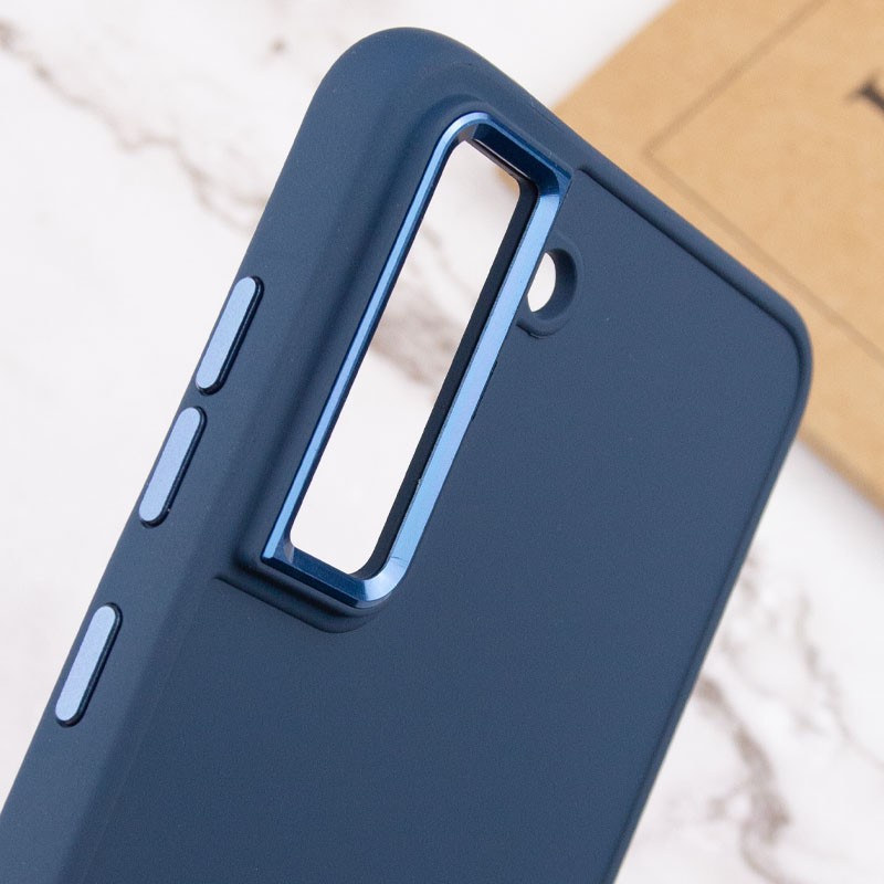 Накладка FIBRA Metallic Matte для Samsung S21FE (Blue)-2