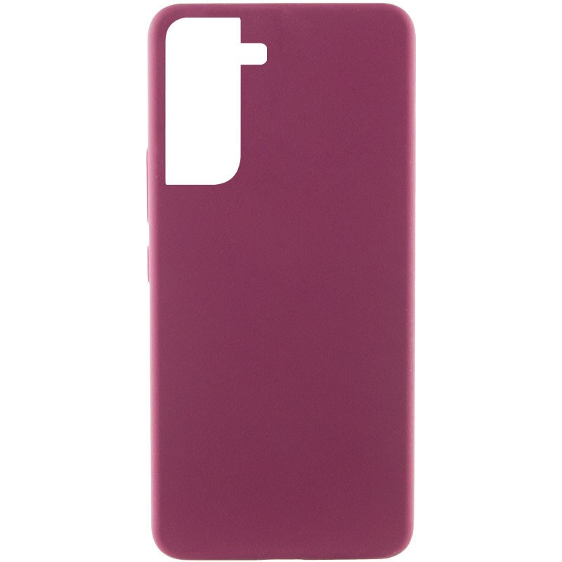 Silicone Cover Lakshmi Full Camera для Samsung S21 FE (Plum)-0