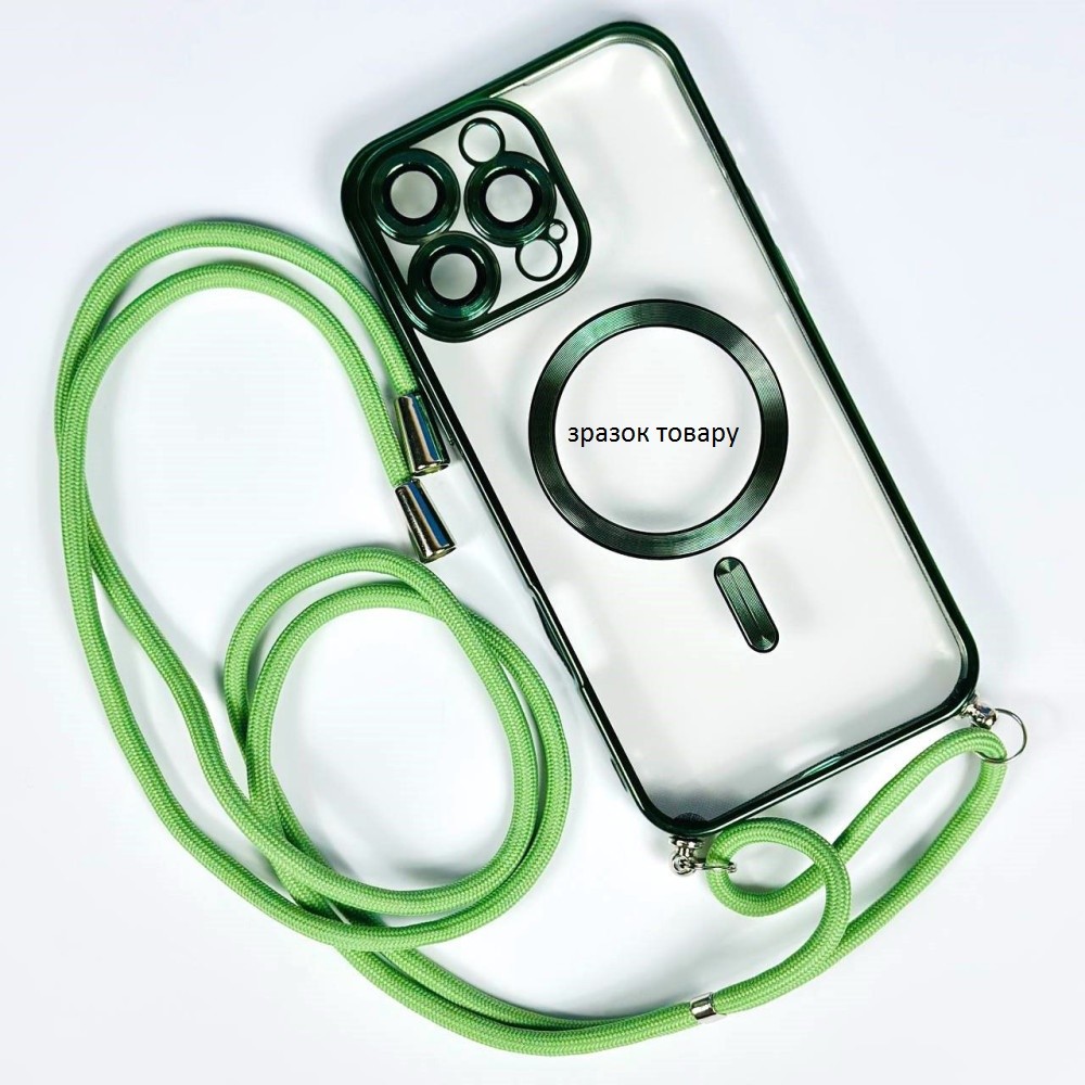 Накладка Lanyar Magsafe Crossbody для Samsung S22 (Зелений)-0