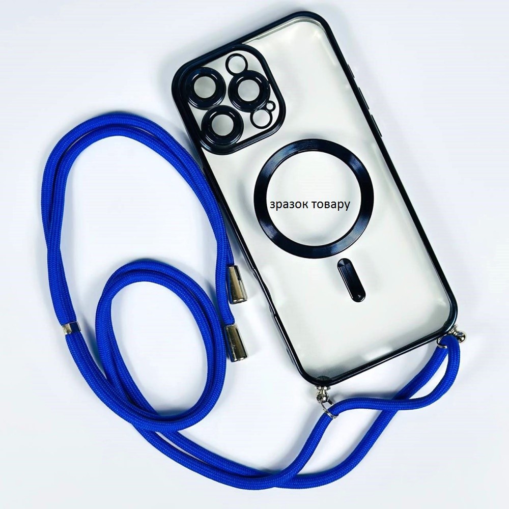 Накладка Lanyar Magsafe Crossbody для Samsung S22 (Синій)-0