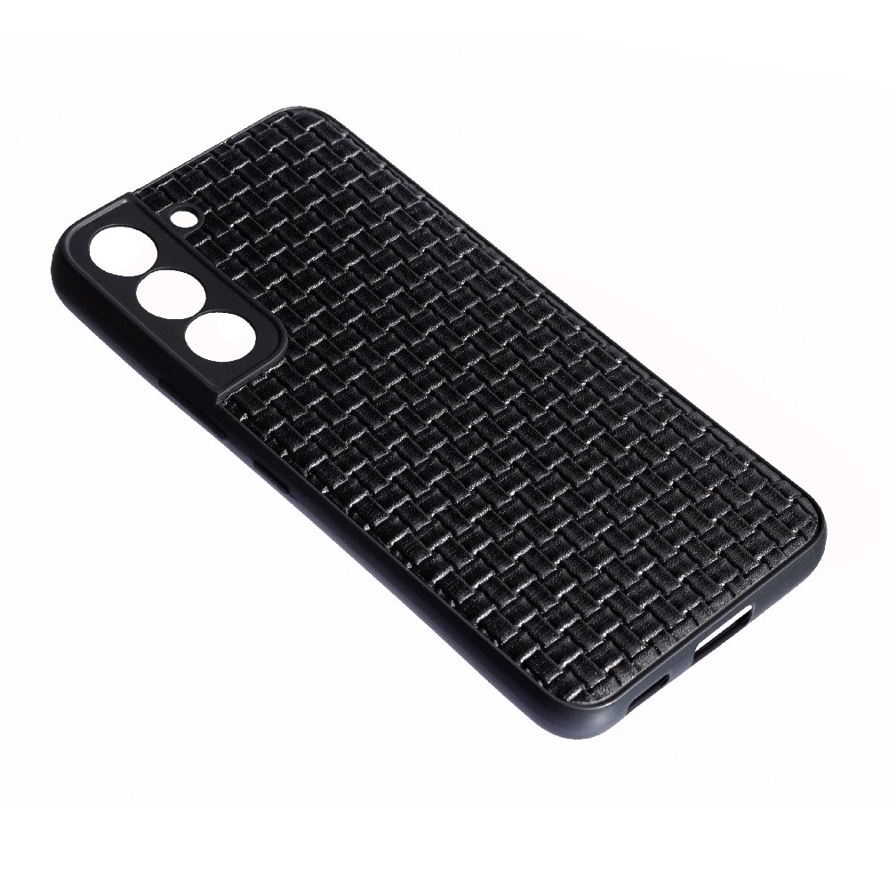 Накладка Leather Case для Samsung S22 Плетенка-1