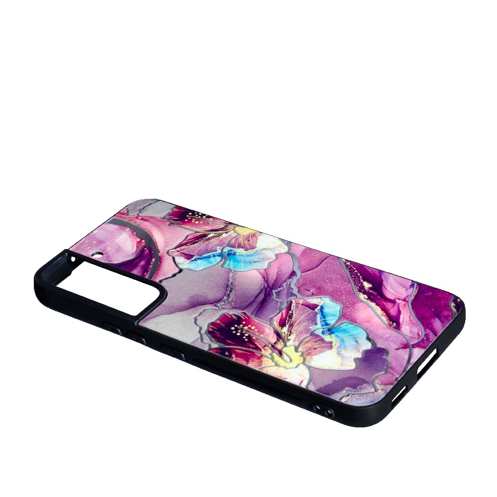 Накладка Marble Ultraviolet для Samsung S22 Dark purple-1