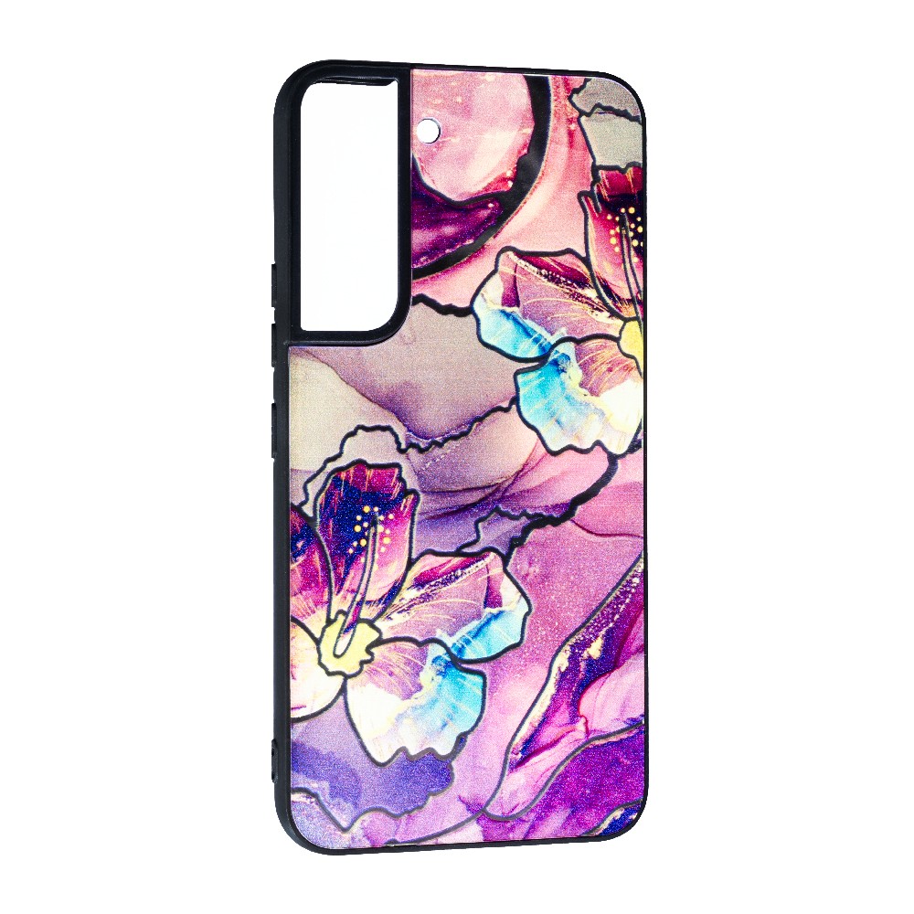 Накладка Marble Ultraviolet для Samsung S22 Dark purple-0