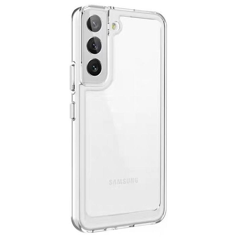 Накладка TPU+PC Clear 2.0 mm metal buttons для Samsung S22 (Прозора)-0
