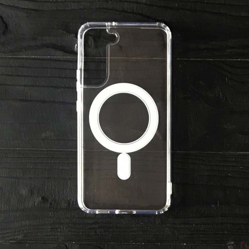 Накладка Clear Case MagSafe для Samsung S22 (прозора)-0
