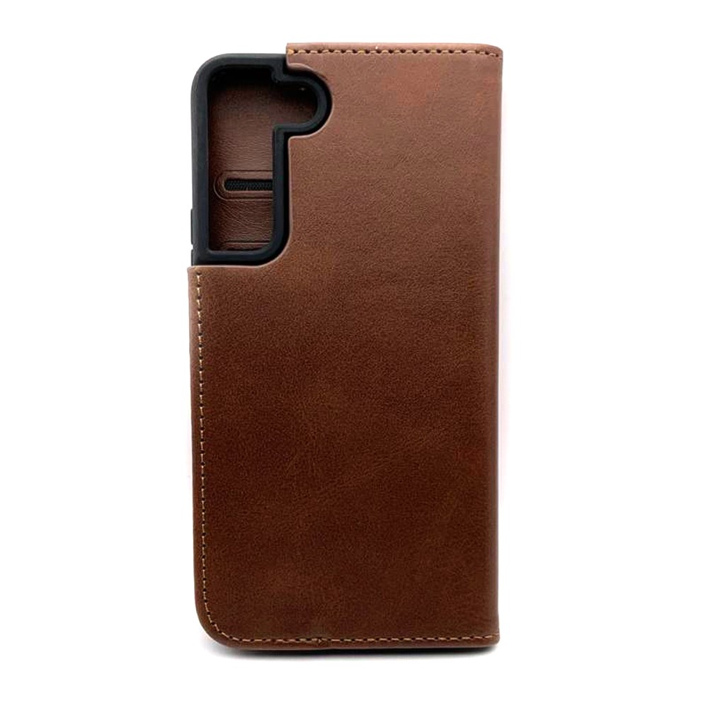 Книжка Black TPU Magnet для Samsung S22 Коричнева-1