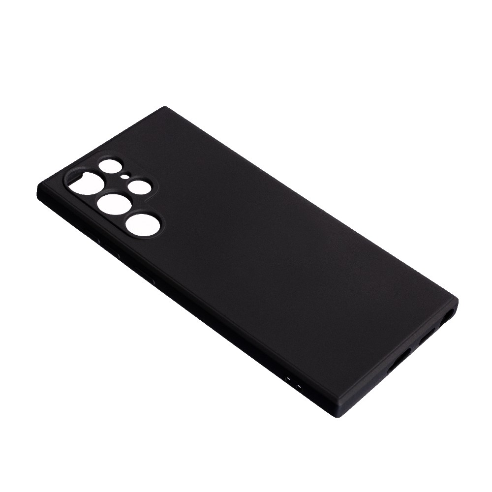 Накладка Silicone case SMTT для Samsung S22 Ultra  (Black)-1