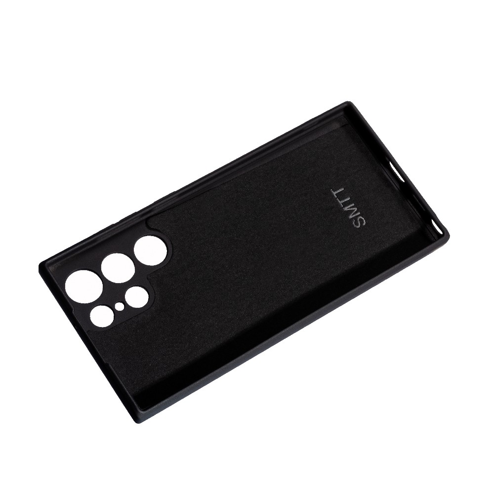 Накладка Silicone case SMTT для Samsung S22 Ultra  (Black)-2