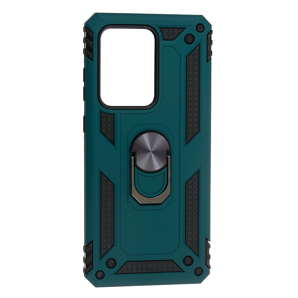 Накладка під магнітний тримач Serge Ring для Samsung S20 Ultra (Dark green)-0