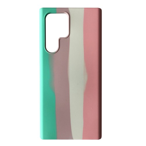 Rainbow Silicone Case для Samsung S22 Ultra (Candy)-0
