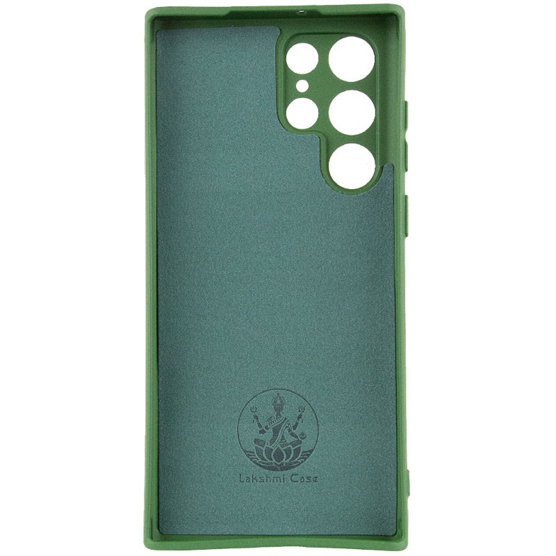 Silicone Cover Full Camera without Logo (A) для Samsung S22 Ultra (Dark green)-2