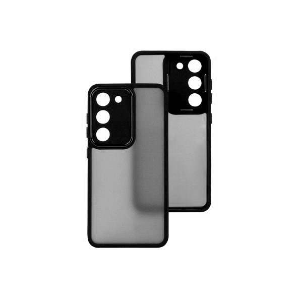 Накладка Luxury Metal Lens для SAMSUNG S23 Plus (Чорний)-0