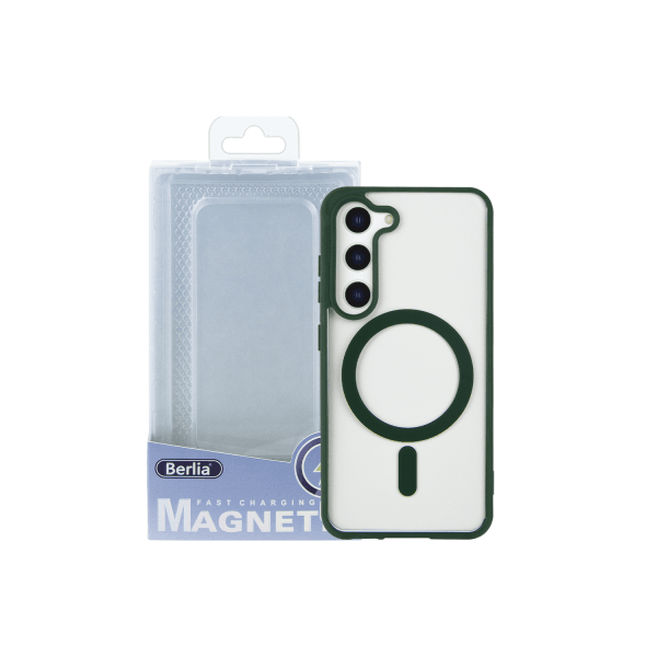 Накладка Magsafe Berlia Color Series для SAMSUNG S23 Plus (Green)-0