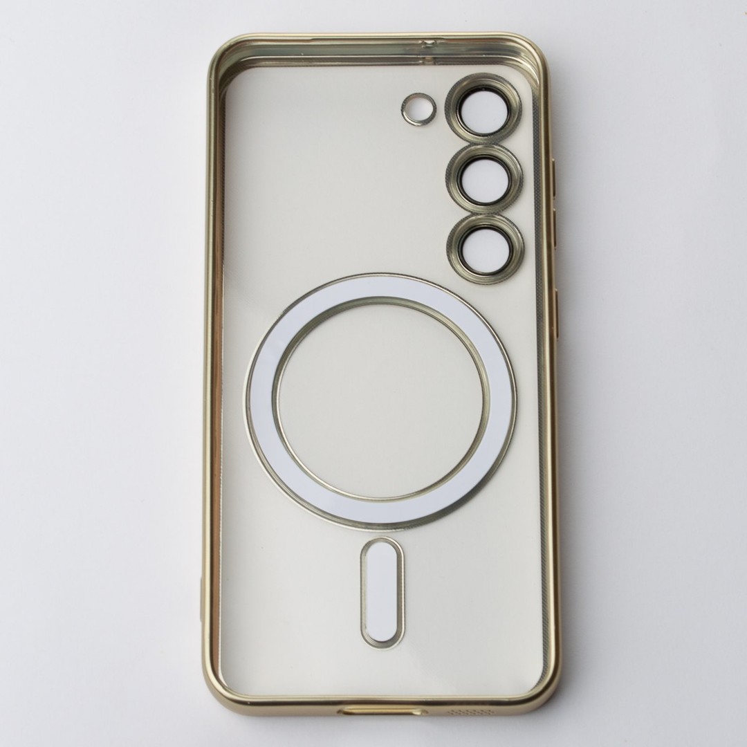 Накладка Metal Matte Case MagSafe для Samsung S24 (gold titanium)-1