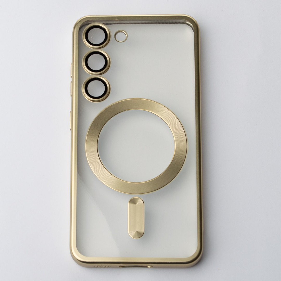 Накладка Metal Matte Case MagSafe для Samsung S24 (gold titanium)-0