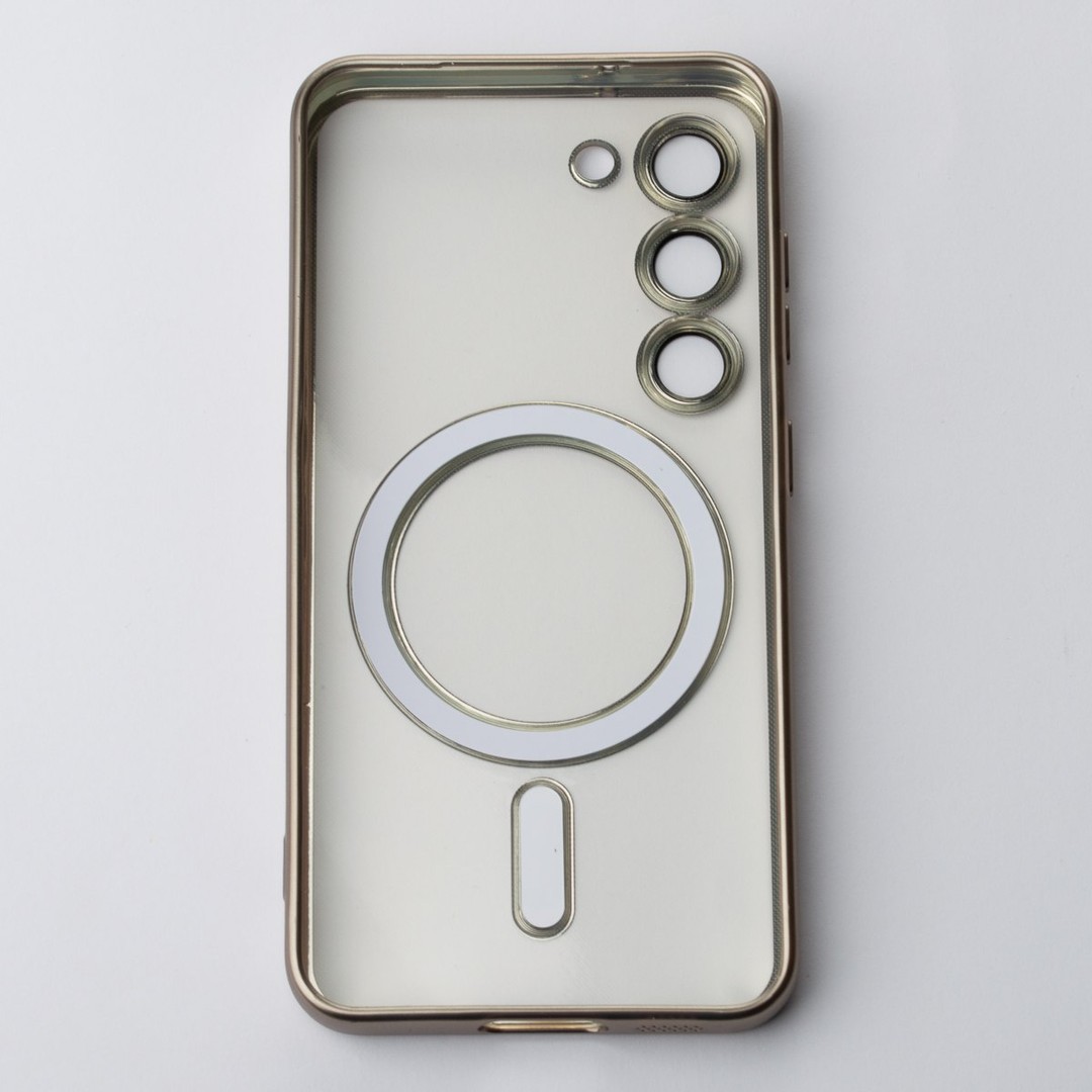 Накладка Metal Matte Case MagSafe для Samsung S24 (Silver)-1