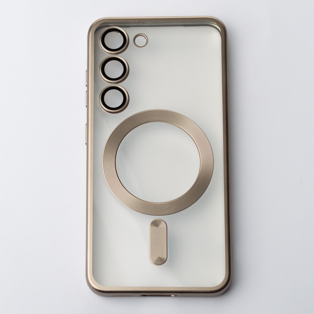 Накладка Metal Matte Case MagSafe для Samsung S24 (Silver)-0