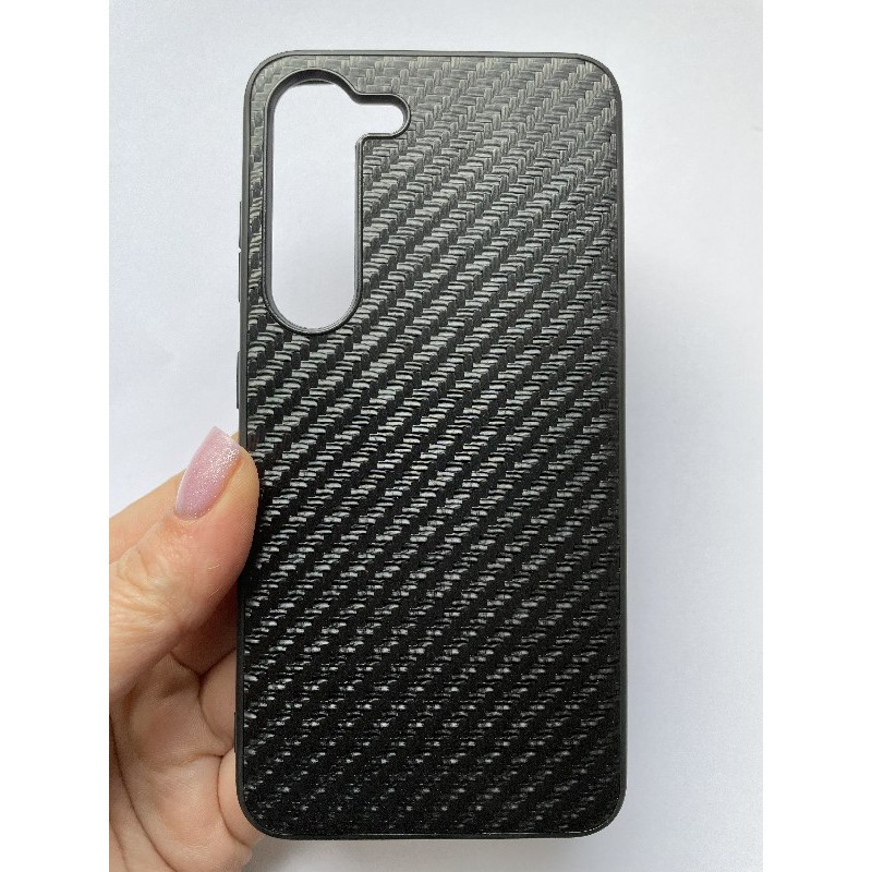 Накладка Leather Carbon для Samsung S23 Black-0