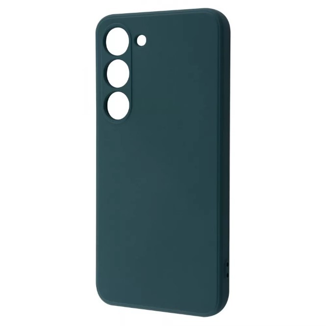 Silicone Cover Full Camera no logo (AA) для Samsung S23 green-0