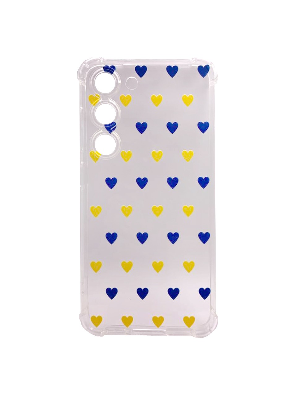 Накладка  WAVE Patriot Clear Case для Samsung S23 (ua hearts)-0