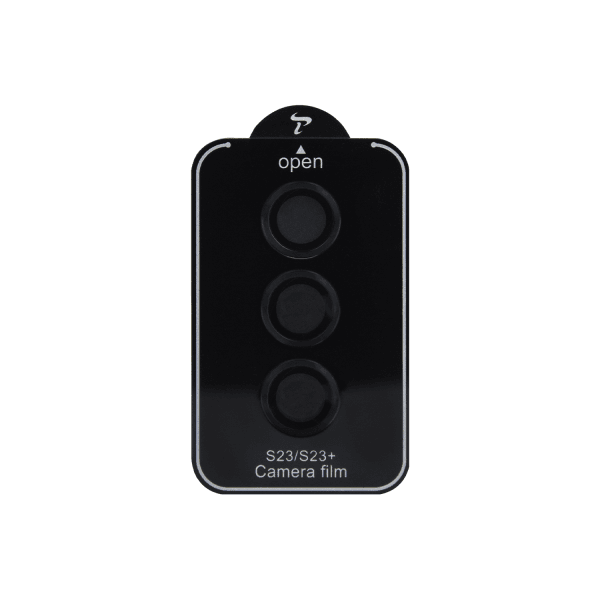 Захисне скло Metal Classic на камеру (в упак.) для SAMSUNG S23 / S23 Plus (Black)-0