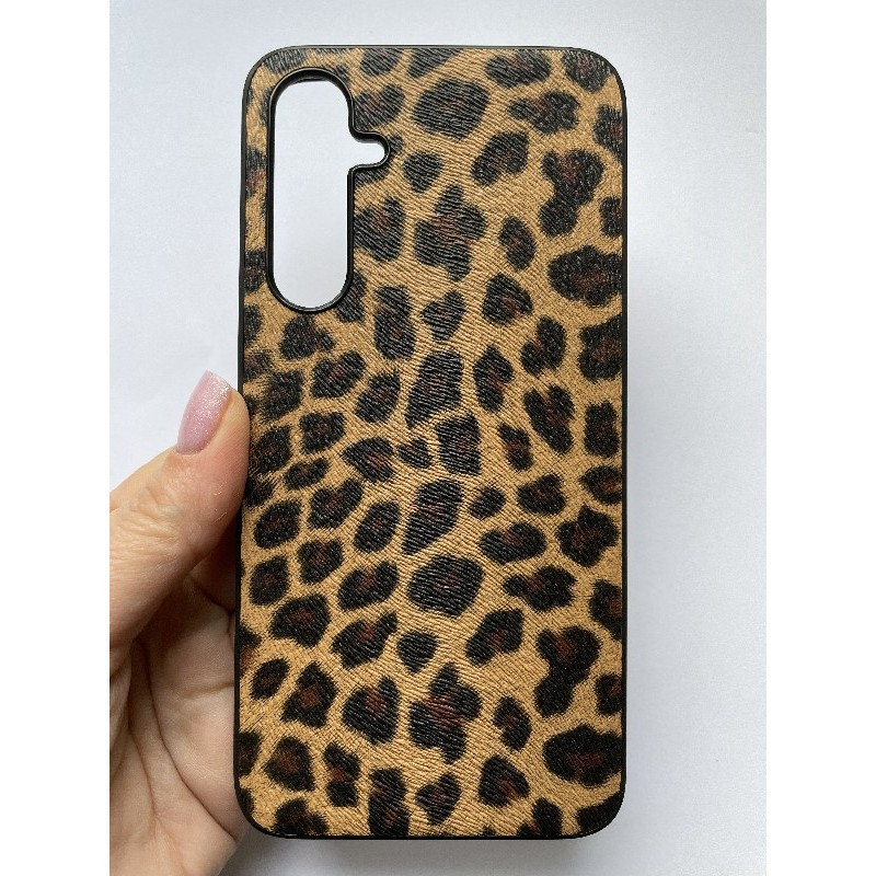 Накладка Mix Leopard Leather для Samsung S23 FE Леопард великі плями-0