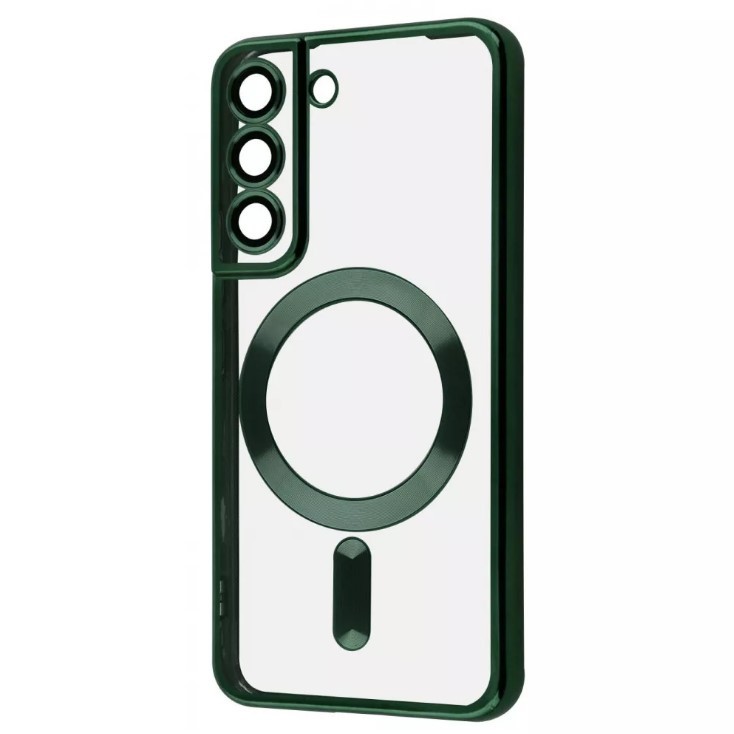 Накладка SHINING Camera MagSafe для Samsung S21FE (dark green)-0