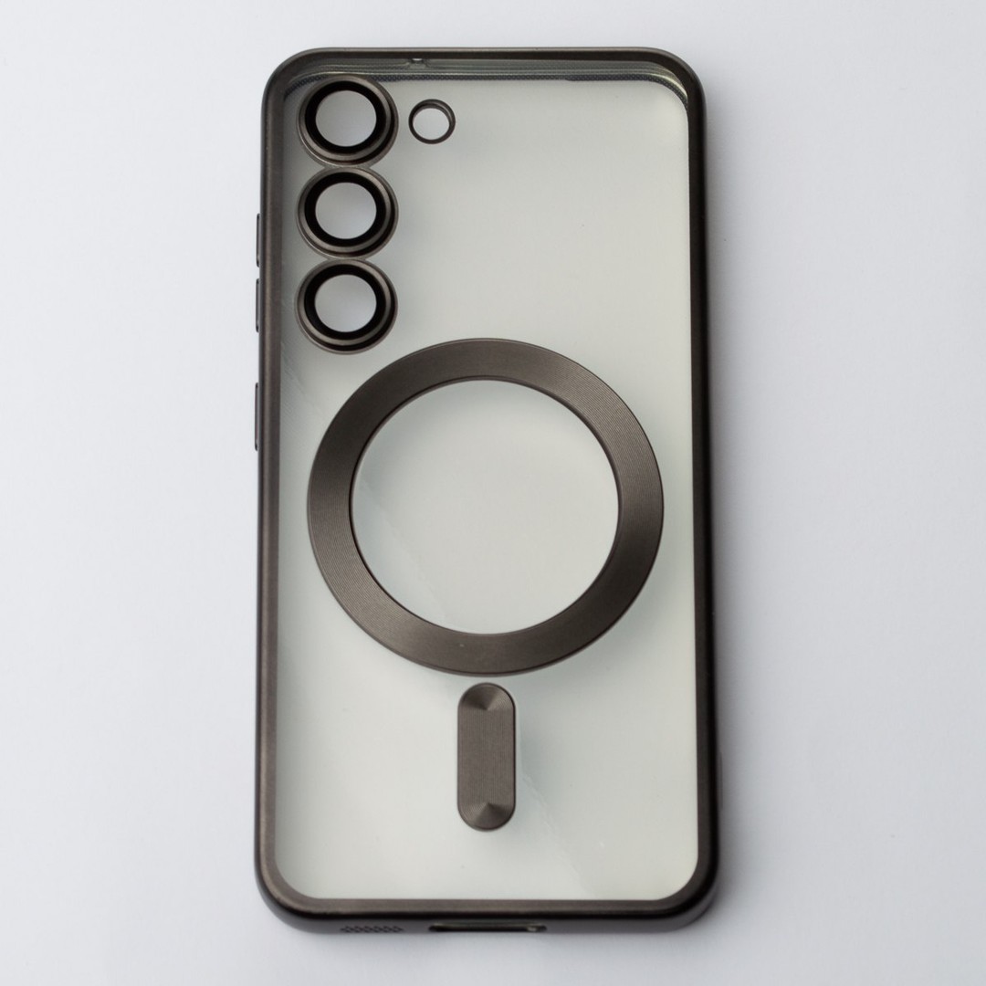 Накладка Metal Matte Case MagSafe для Samsung S24 Plus (Black)-0