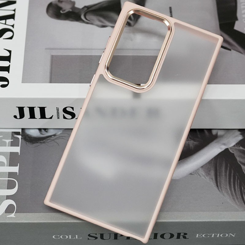 Накладка FIBRA Metallic Matte для Samsung S23FE (Pink sand)-1