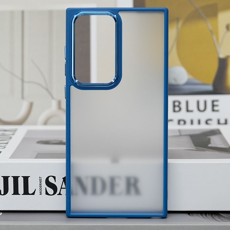 Накладка FIBRA Metallic Matte для Samsung S23FE (Dark blue)-1