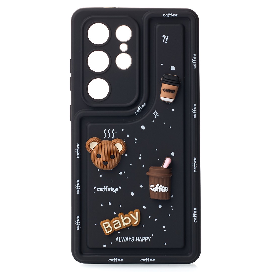 Чохол Pretty Toys для Samsung S23 Ultra  (Black/baby)-0