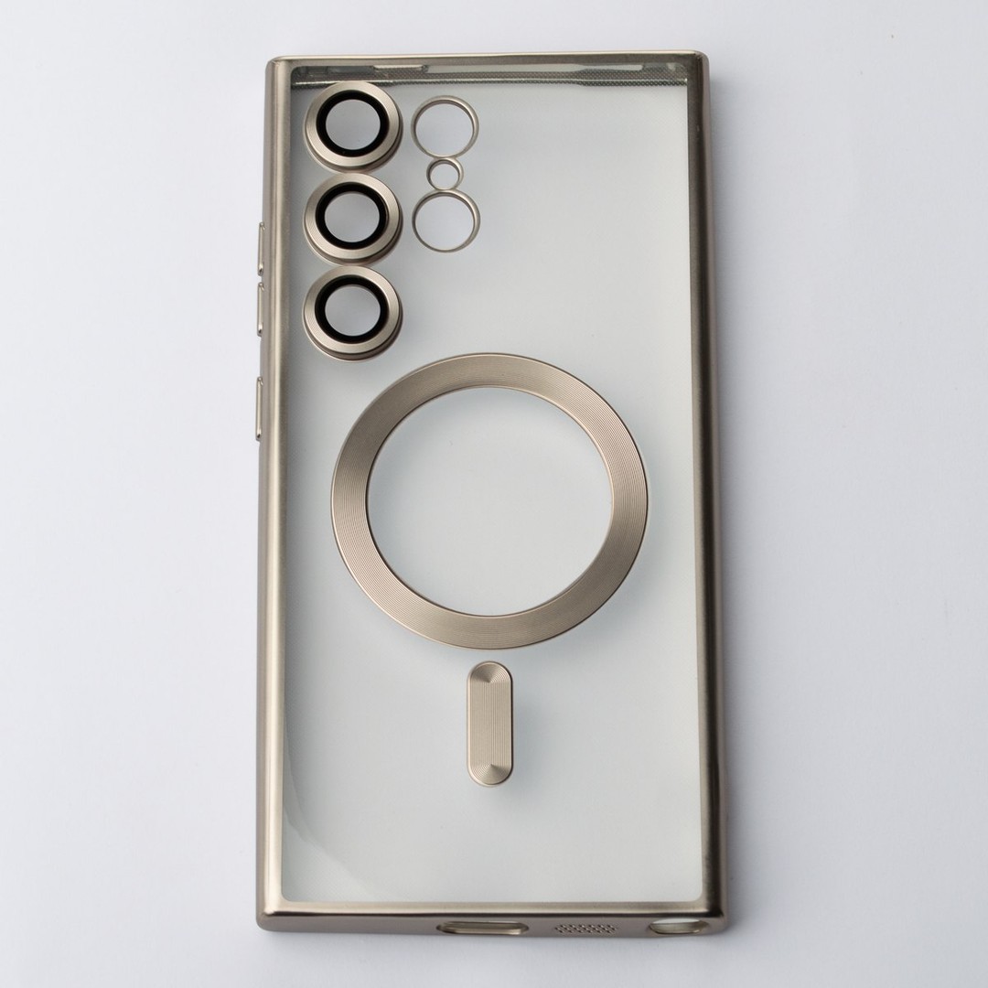 Накладка Metal Matte Case MagSafe для Samsung S23 Ultra (Silver)-0