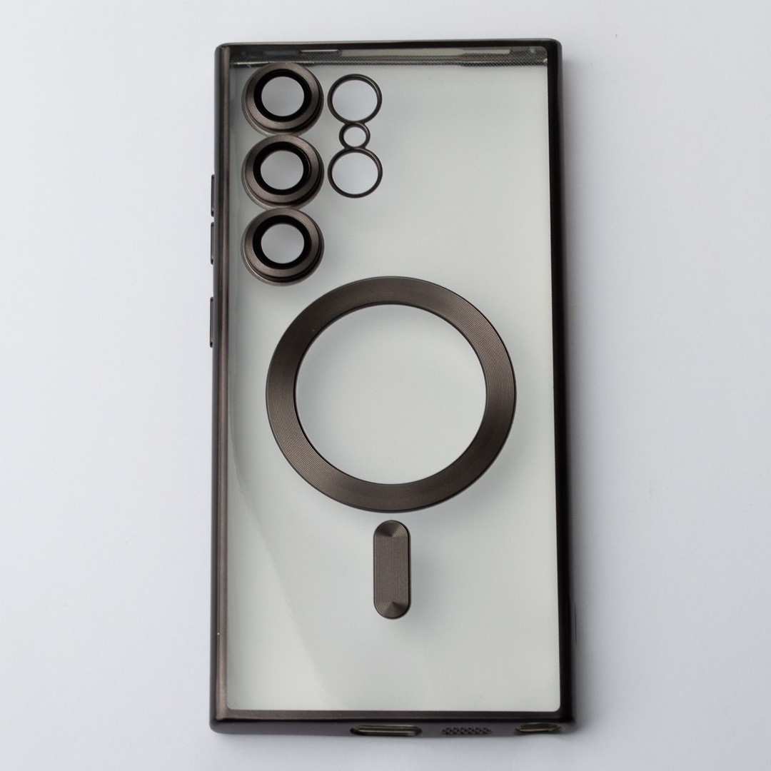 Чохол Metal Color with MagSafe для Samsung S24 Ultra (Black)-0