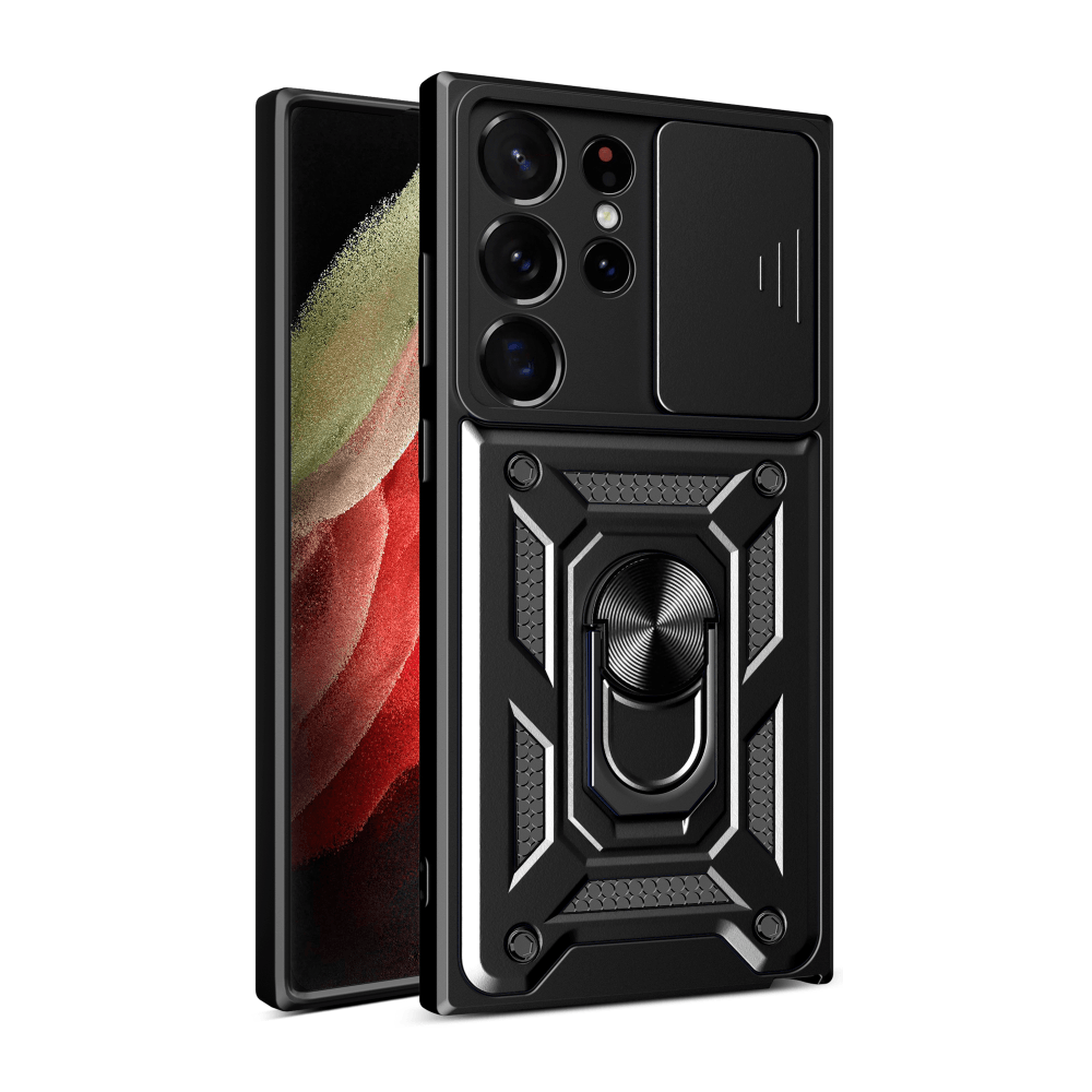Накладка Camshield Serge Ring для Samsung S23 Ultra чорна-0