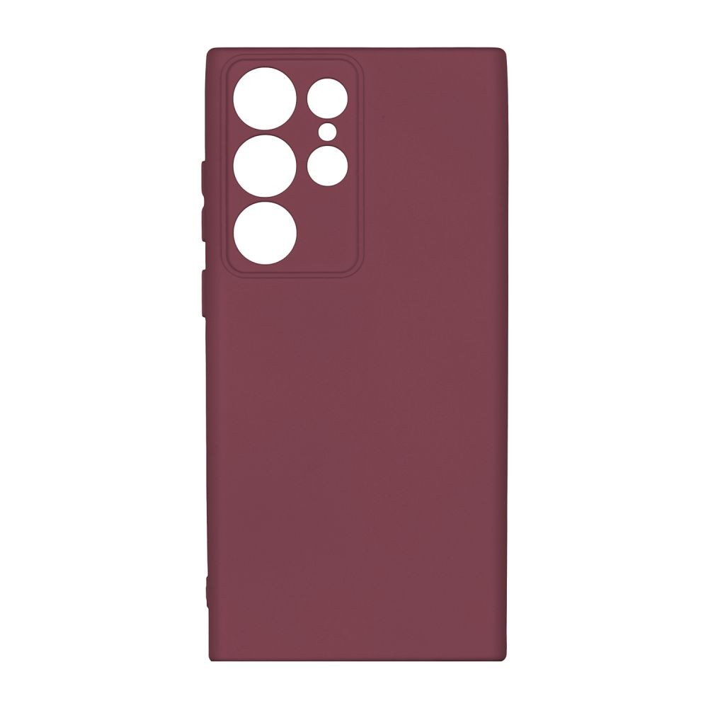 Накладка Silicone Full Protective для Samsung S23 Ultra (Marsala)-0