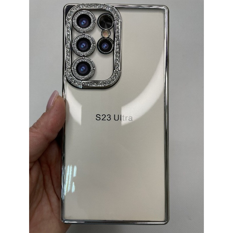 Чохол Clear Diamonds для Samsung S23 Ultra срібний-0