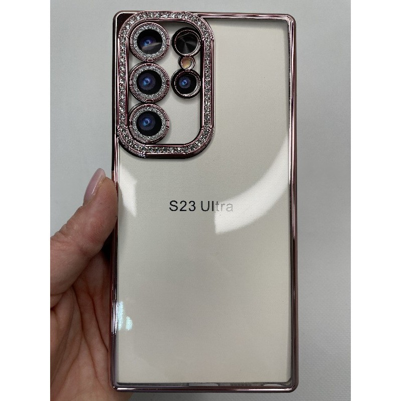 Чохол Clear Diamonds для Samsung S24 Ultra золотий-0