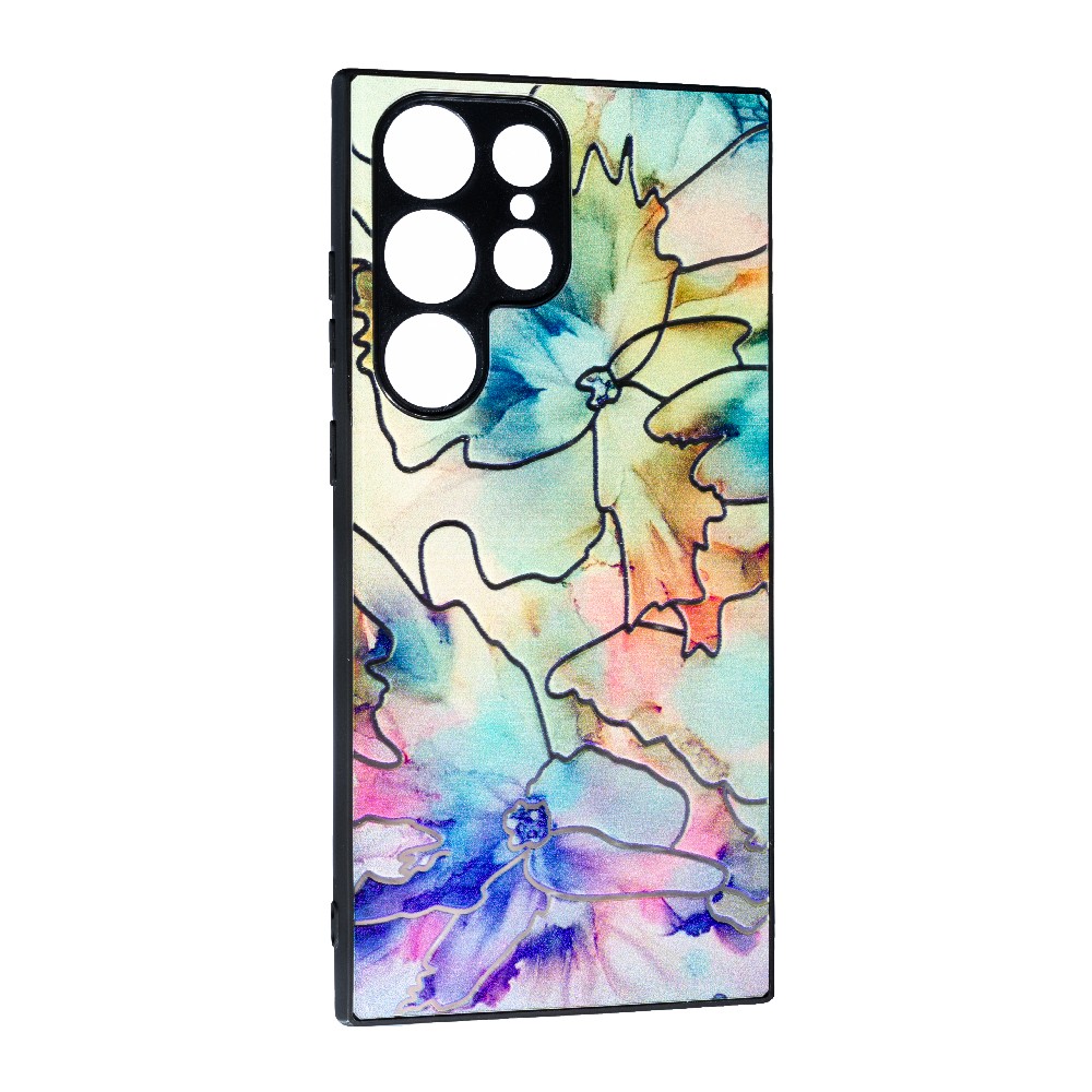 Накладка Marble Ultraviolet для Samsung S23 Ultra Light Green-0