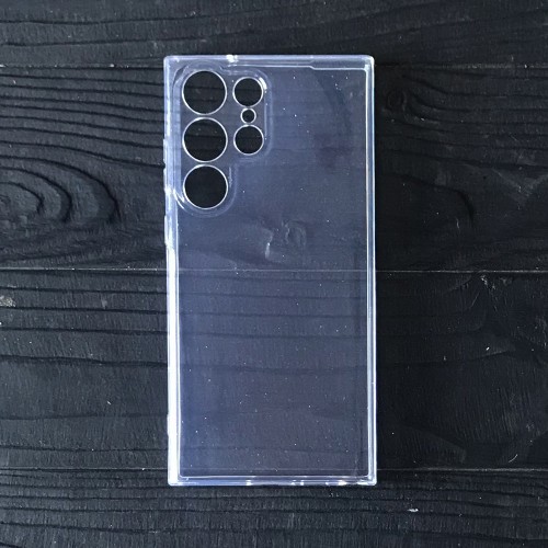 Накладка Molan Cano Glossy Jelly для Samsung S23 Ultra  прозора з блискітками-0