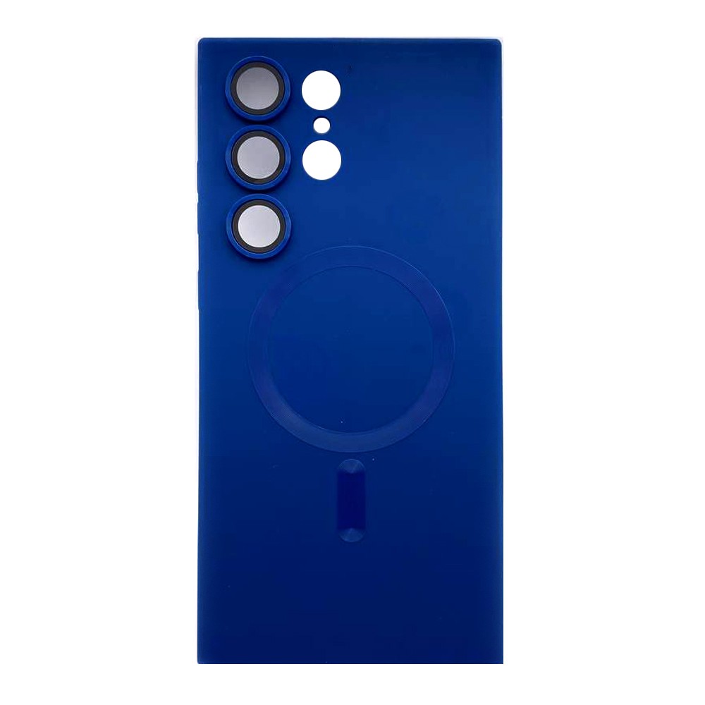 Накладка Matte Silicone with Magsafe для Samsung S23 Ultra (Blue)-0