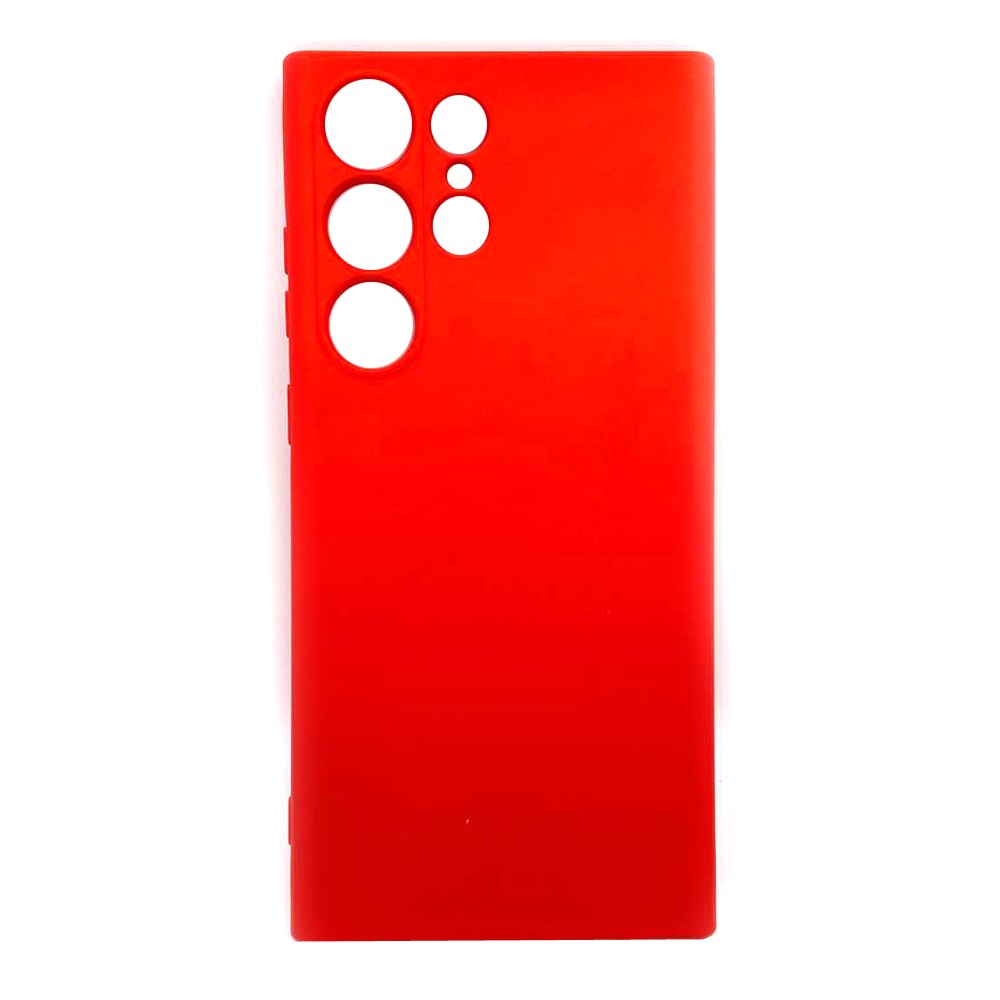 Накладка Silicone Full Protective для Samsung S23 Ultra (Red)-0