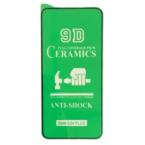 Гнучке скло-плівка Ceramic для Samsung S25 Plus /S24 Plus глянцеве з чорною рамкою-0
