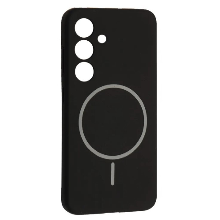 Silicone Case Full Protective (AA) with MagSafe для Samsung S23 (Black)-0