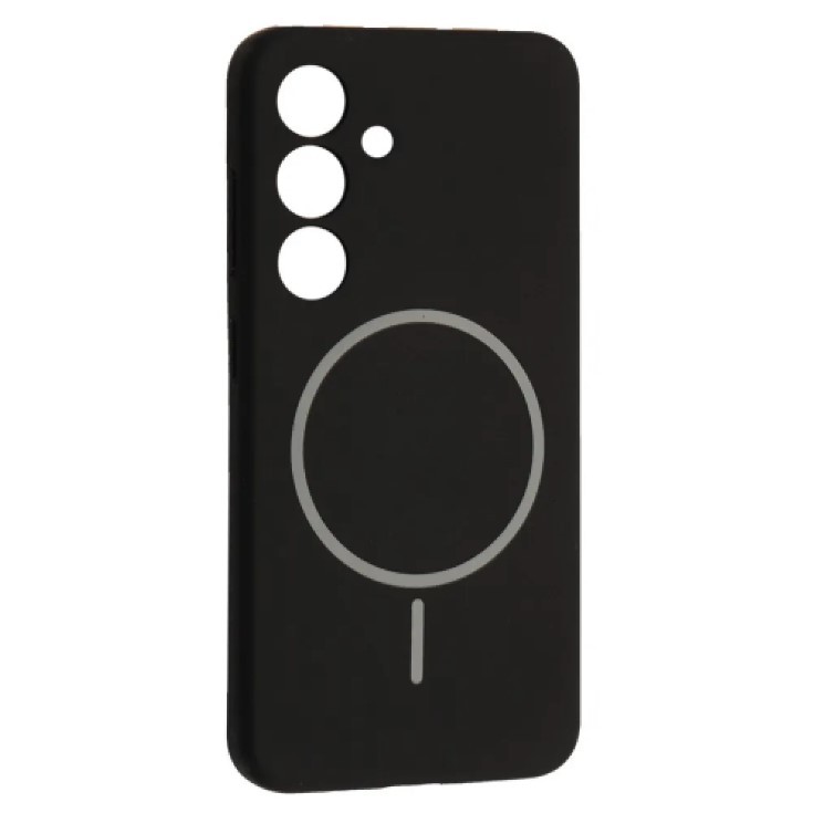Silicone Case Full Protective (AA) with MagSafe для Samsung S24 (Black)-0